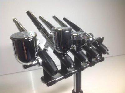 画像2: 【OLYMPOS】エアーブラシホルダー 5連　【特別価格】 