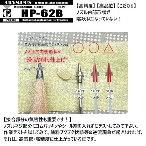 画像6: 【リーズナブル】HP-62B（イージーパッケージ）＜ノズルマウンティングドライバー付き＞　【中国OEMエアブラシ対抗特別対策価格】 