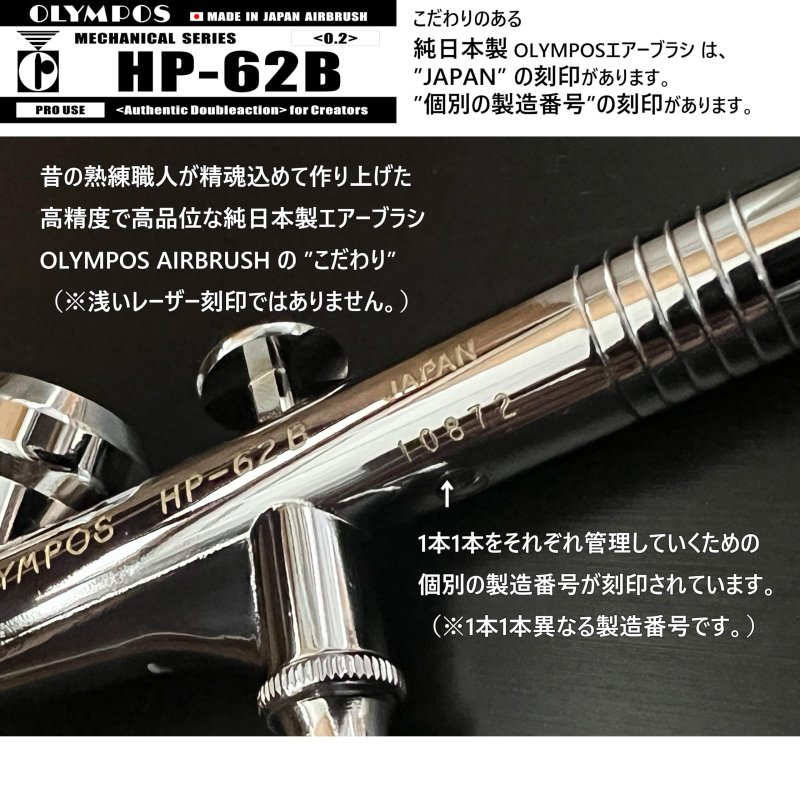 画像5: 【リーズナブル】HP-62B（イージーパッケージ）＜ノズルマウンティングドライバー付き＞　【中国OEMエアブラシ対抗特別対策価格】  (5)